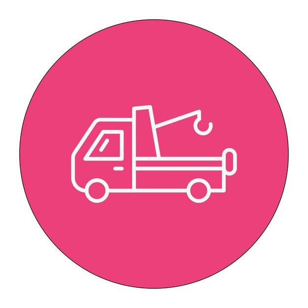 Ilustración vectorial de la camioneta