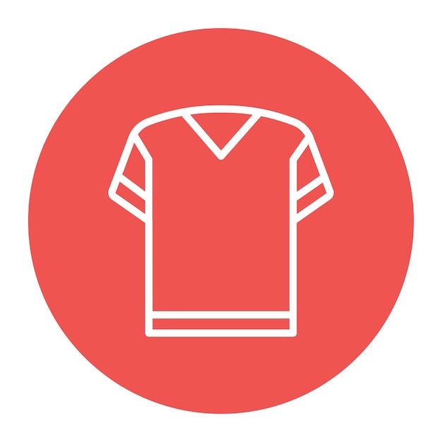Ilustración vectorial de la camisa de cuello