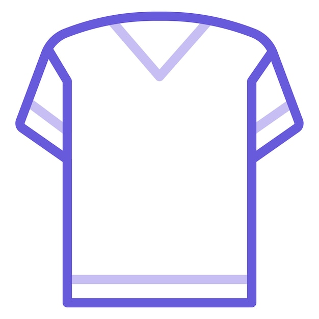 Ilustración vectorial de la camisa de cuello