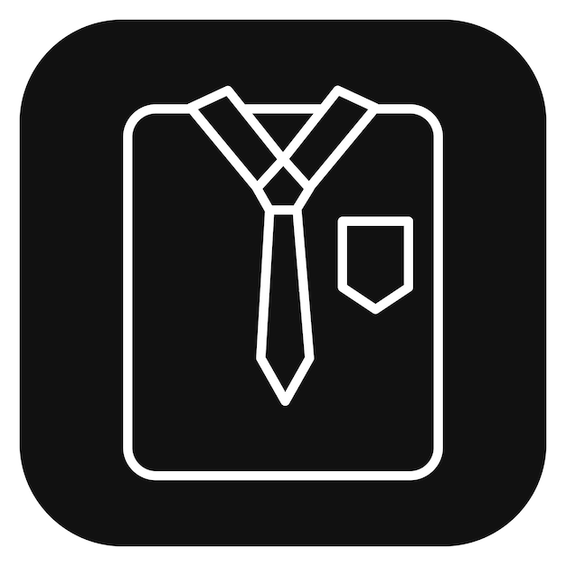 Ilustración vectorial de la camisa de negocios