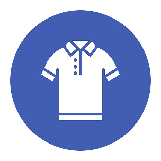 Ilustración vectorial de la camisa de polo