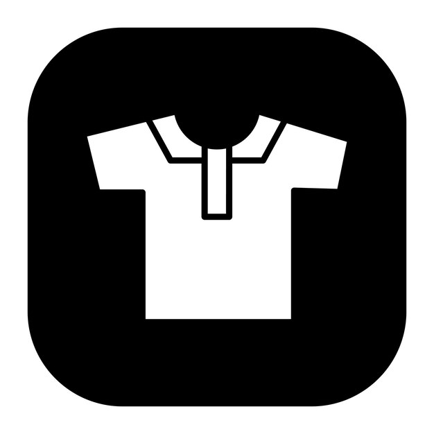 Ilustración vectorial de la camisa de polo