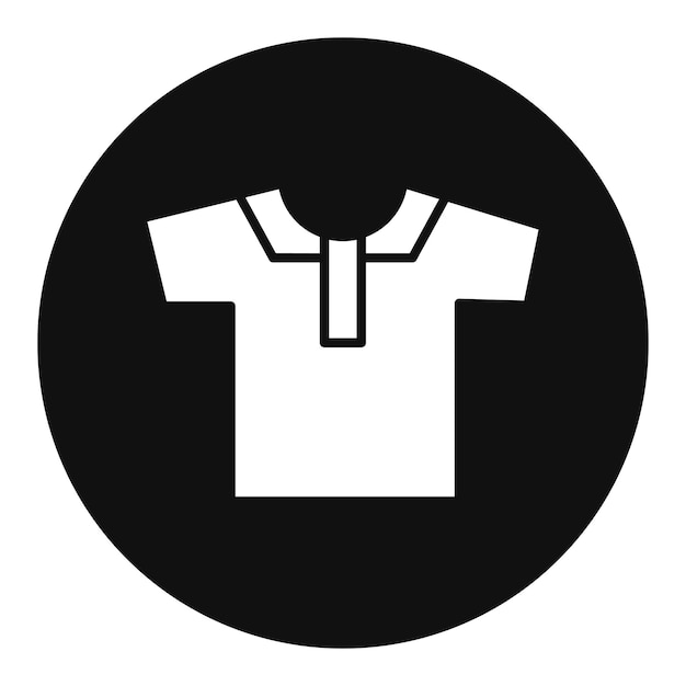 Ilustración vectorial de la camisa de polo
