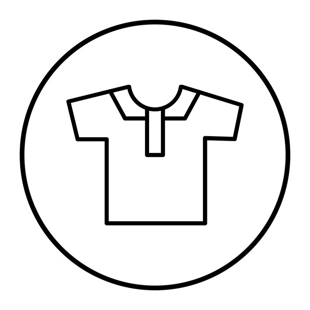 Ilustración vectorial de la camisa de polo