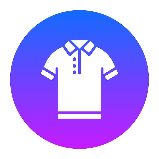 Ilustración vectorial de la camisa de polo