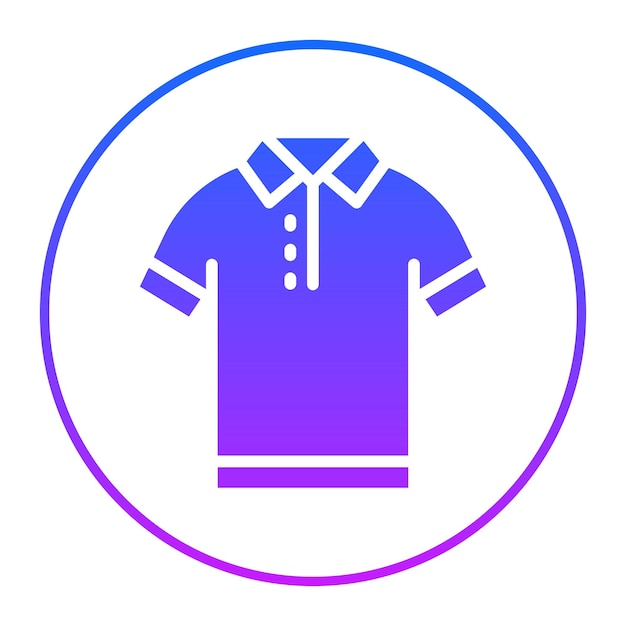 Ilustración vectorial de la camisa de polo
