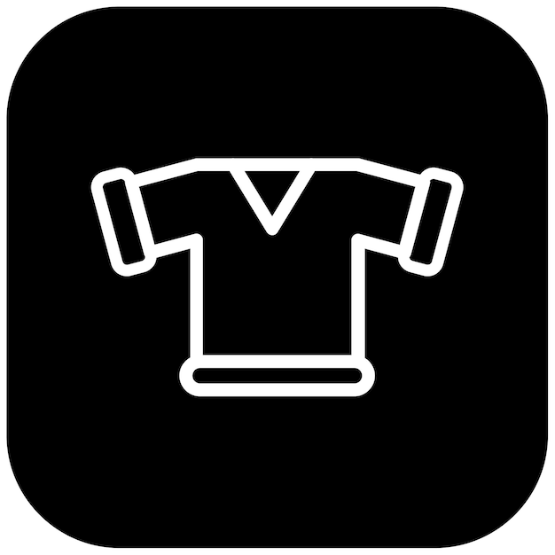 Ilustración vectorial de la camiseta de rugby