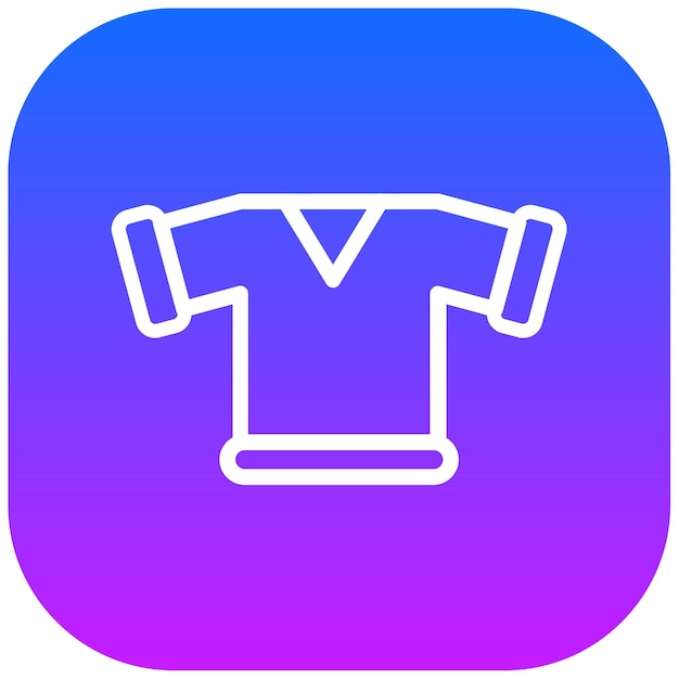 Ilustración vectorial de la camiseta de rugby