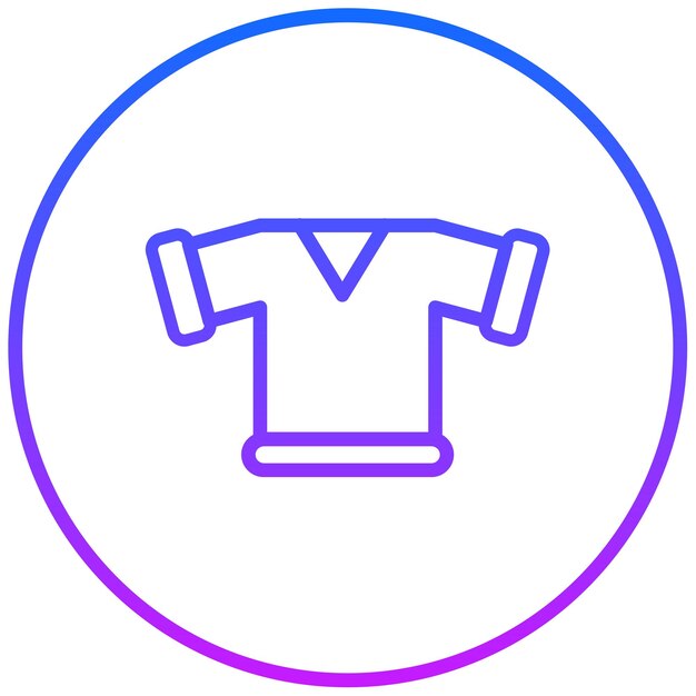 Ilustración vectorial de la camiseta de rugby