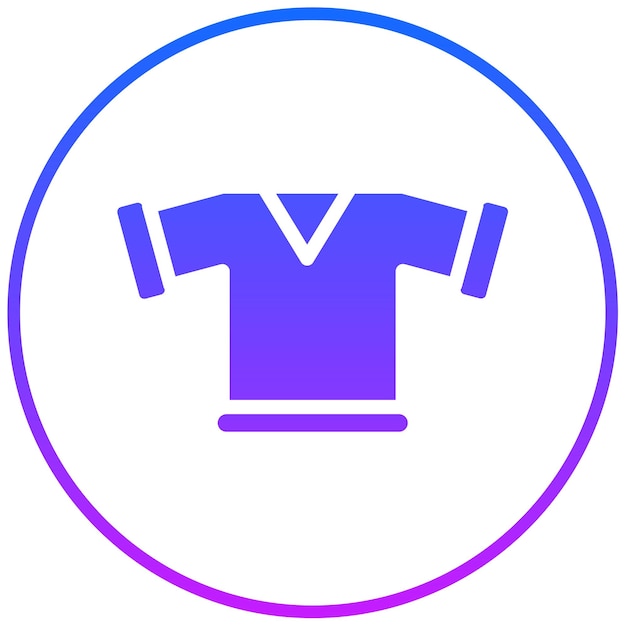 Ilustración vectorial de la camiseta de rugby