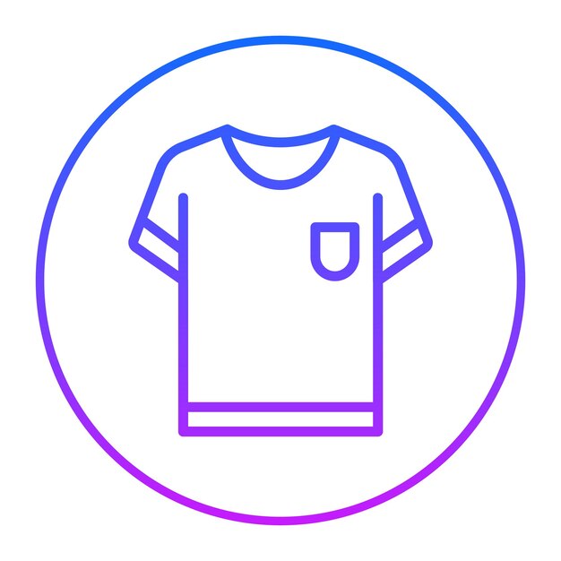 Ilustración vectorial de la camiseta