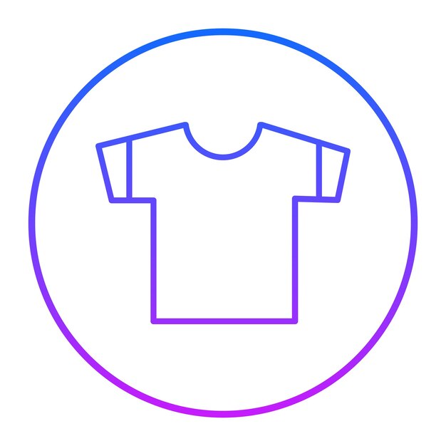 Ilustración vectorial de la camiseta