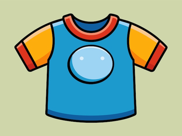 Ilustración vectorial de camisetas para bebés