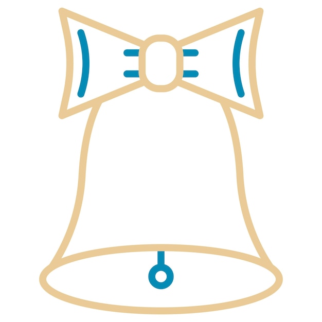 Ilustración vectorial de la campana de cumpleaños