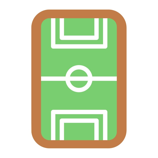 Ilustración vectorial del campo de fútbol