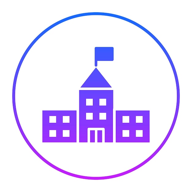 Ilustración vectorial del campus