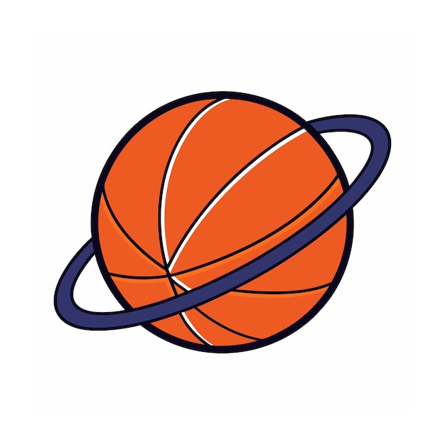 Ilustración vectorial de la canasta de baloncesto