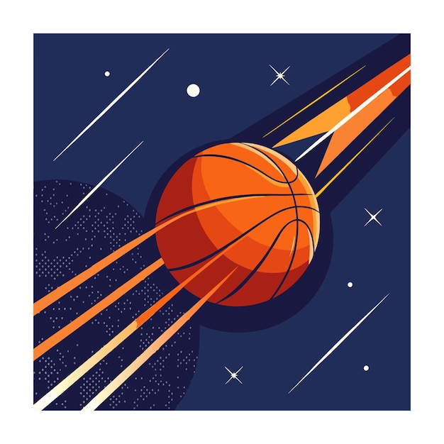 Ilustración vectorial de la canasta de baloncesto