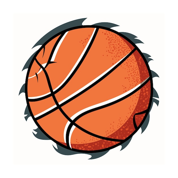 Ilustración vectorial de la canasta de baloncesto
