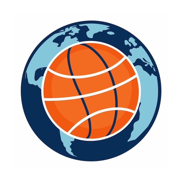 Ilustración vectorial de la canasta de baloncesto
