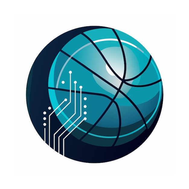 Ilustración vectorial de la canasta de baloncesto