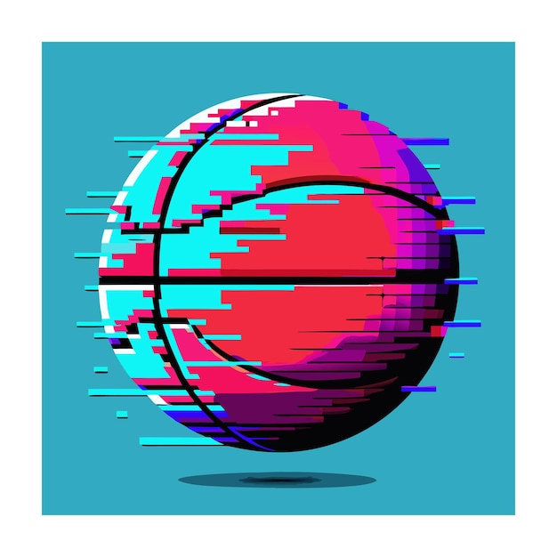 Ilustración vectorial de la canasta de baloncesto