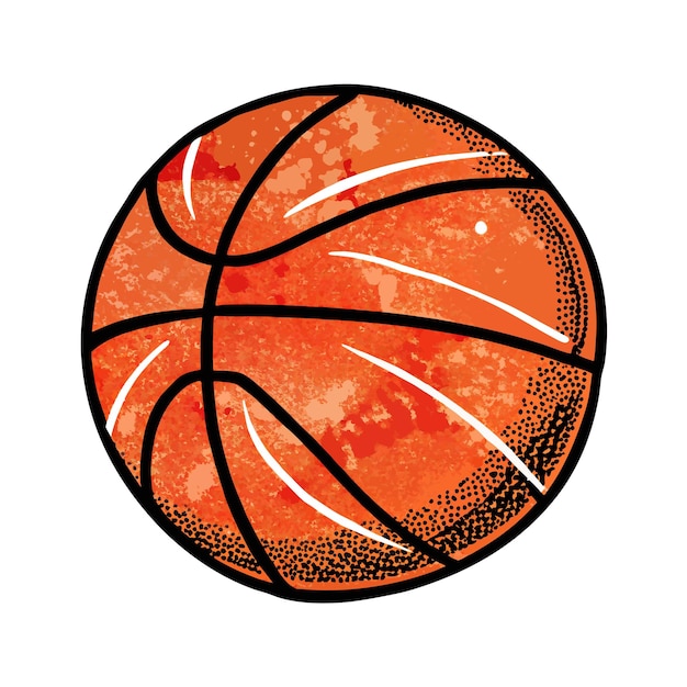 Ilustración vectorial de la canasta de baloncesto