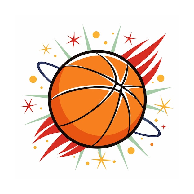 Ilustración vectorial de la canasta de baloncesto
