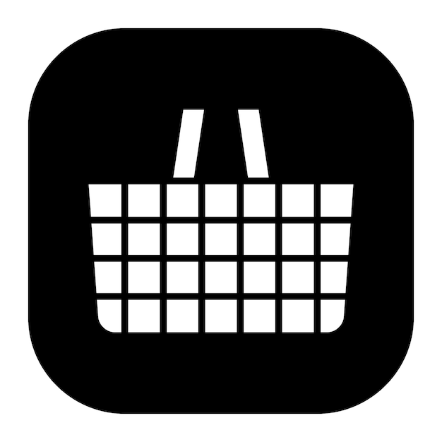 Ilustración vectorial de la canasta de compras