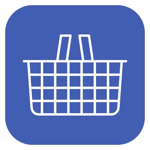 Ilustración vectorial de la canasta de compras