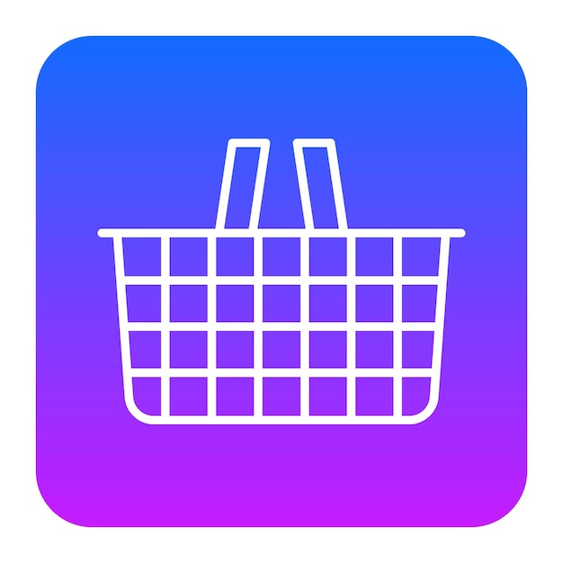 Ilustración vectorial de la canasta de compras
