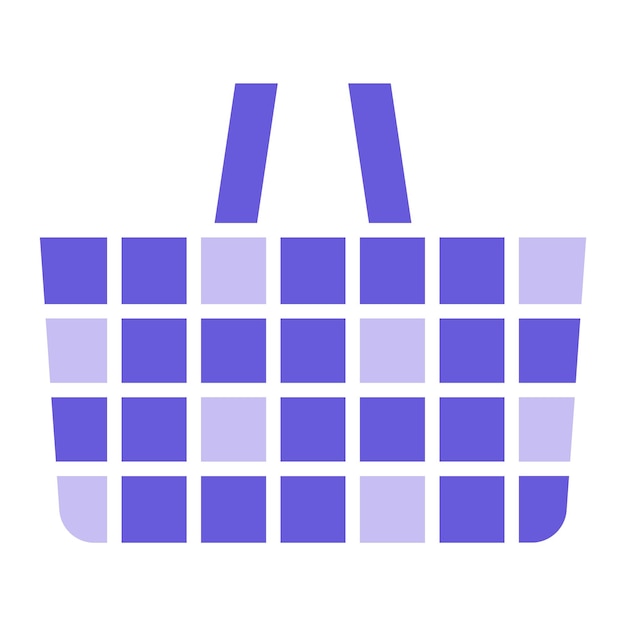 Ilustración vectorial de la canasta de compras