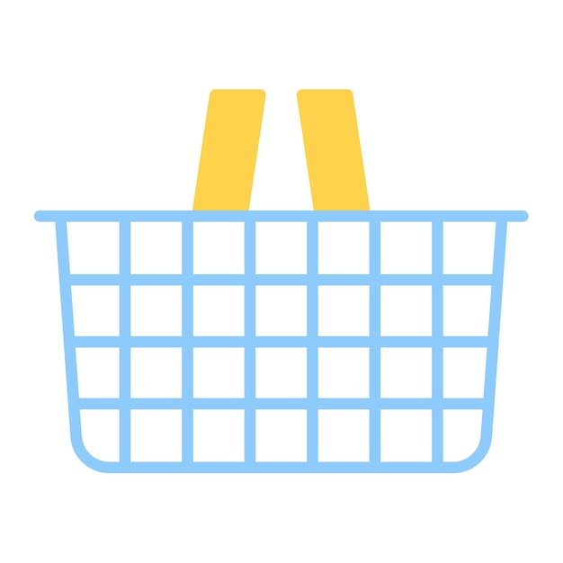 Ilustración vectorial de la canasta de compras