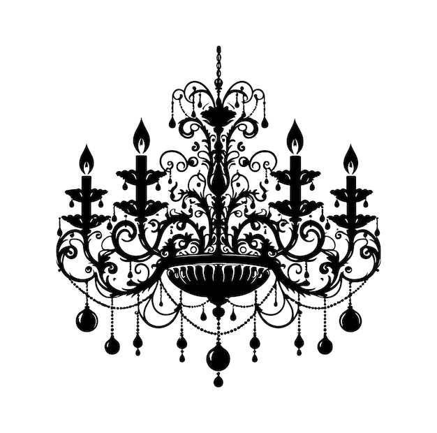 Ilustración vectorial del candelabro