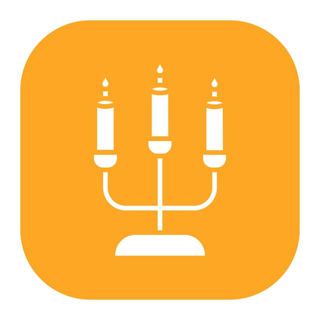 Ilustración vectorial del candelabro