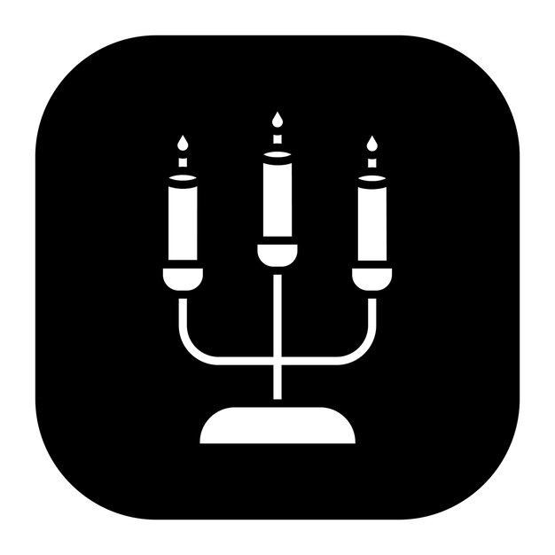 Ilustración vectorial del candelabro