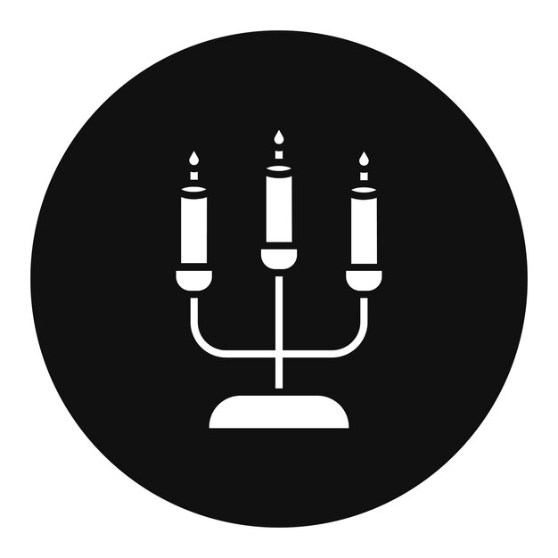 Ilustración vectorial del candelabro