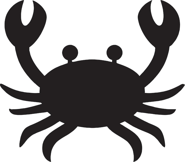 Ilustración vectorial de cangrejo con estrella de mar en la concha