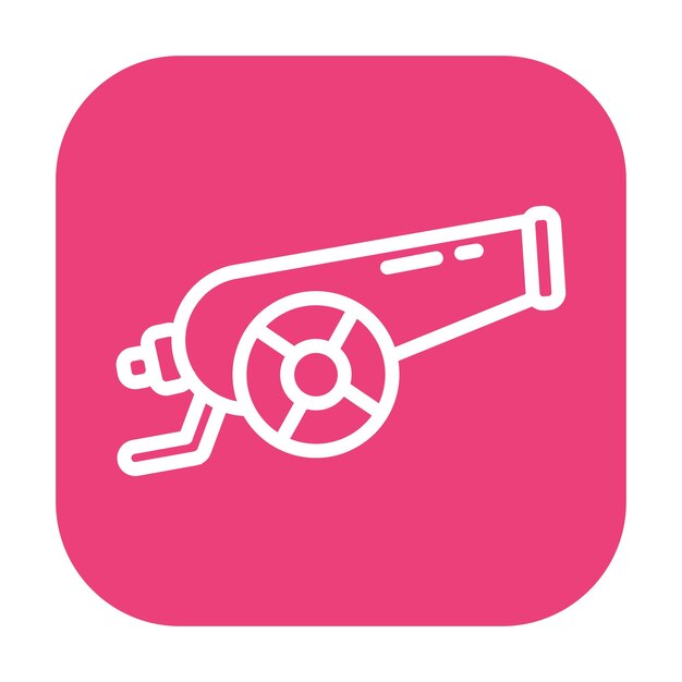 Ilustración vectorial del cañón
