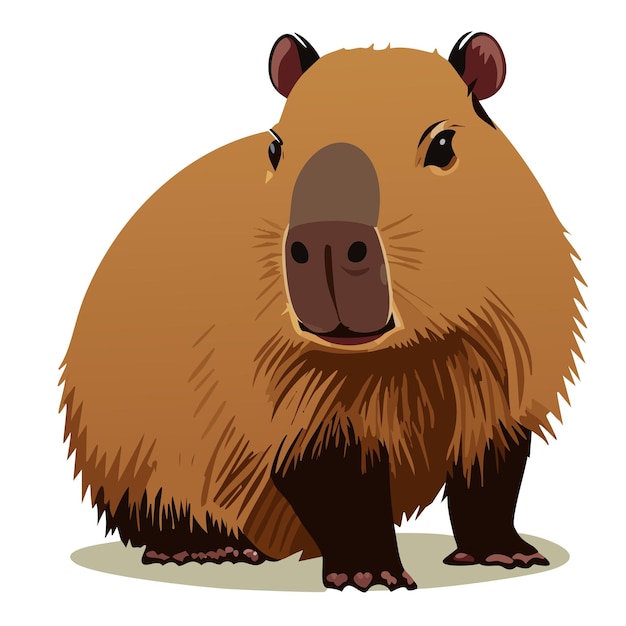 Vector ilustración vectorial de capibara