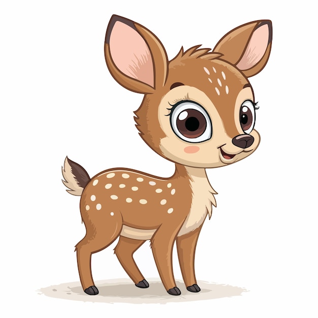 Ilustración vectorial de la cara del personaje de dibujos animados Deer