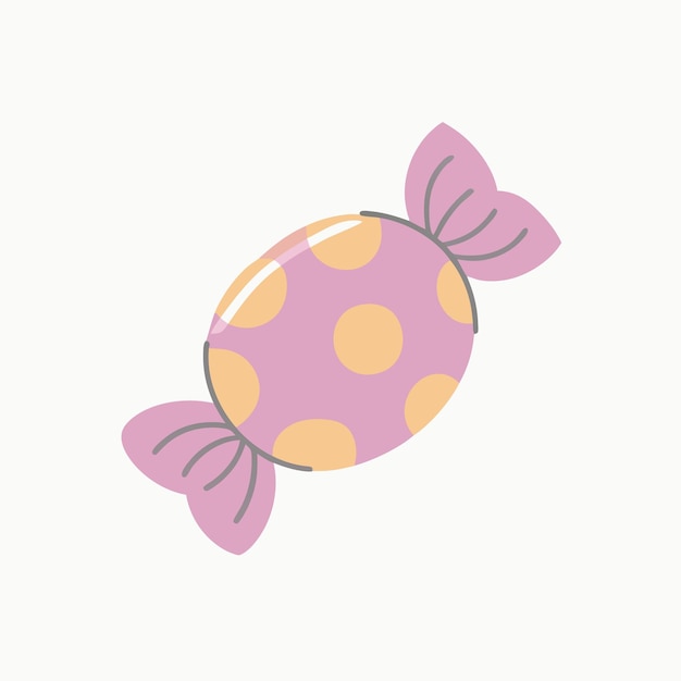 una ilustración vectorial de caramelos dulces