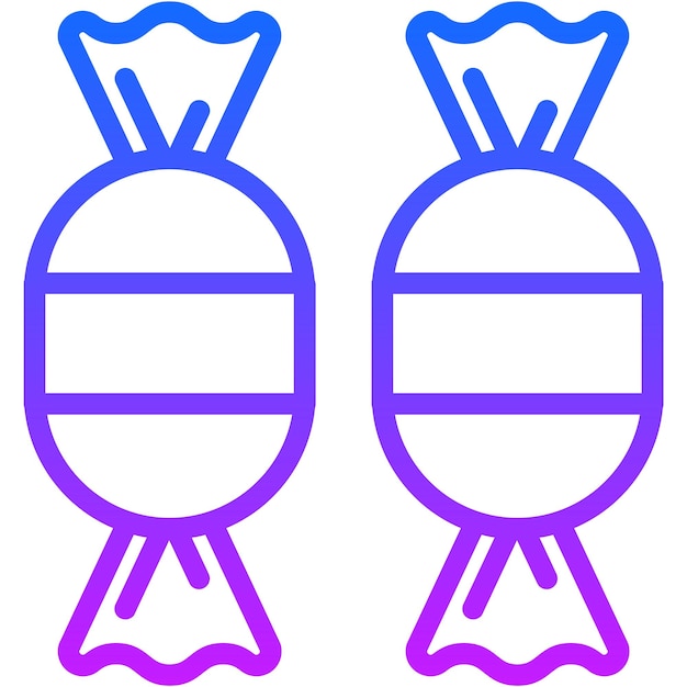 Ilustración vectorial de los caramelos