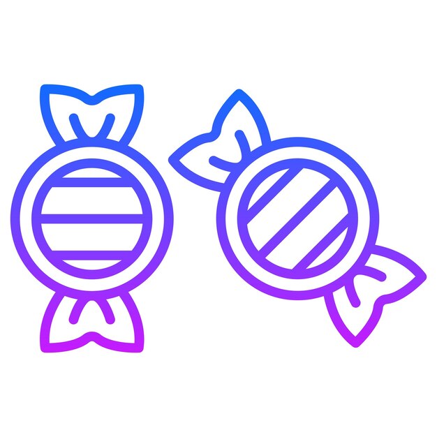 Ilustración vectorial de caramelos