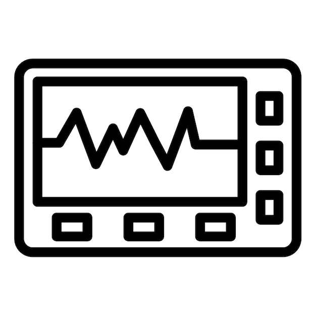 Ilustración vectorial del cardiograma