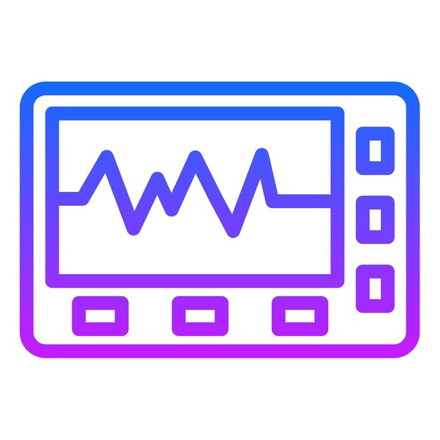 Ilustración vectorial del cardiograma