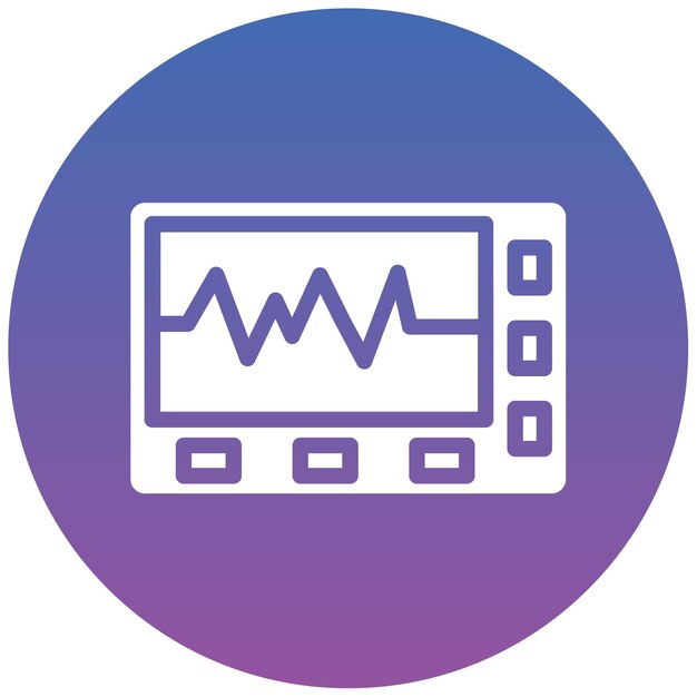 Ilustración vectorial del cardiograma