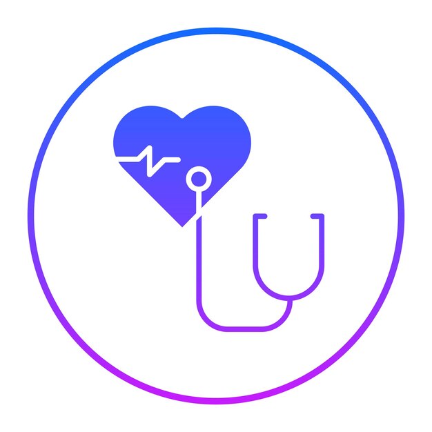 Ilustración vectorial de cardiología