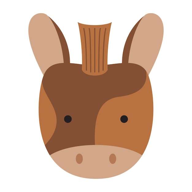 Ilustración vectorial de caricaturas aisladas de granjas y animales salvajes