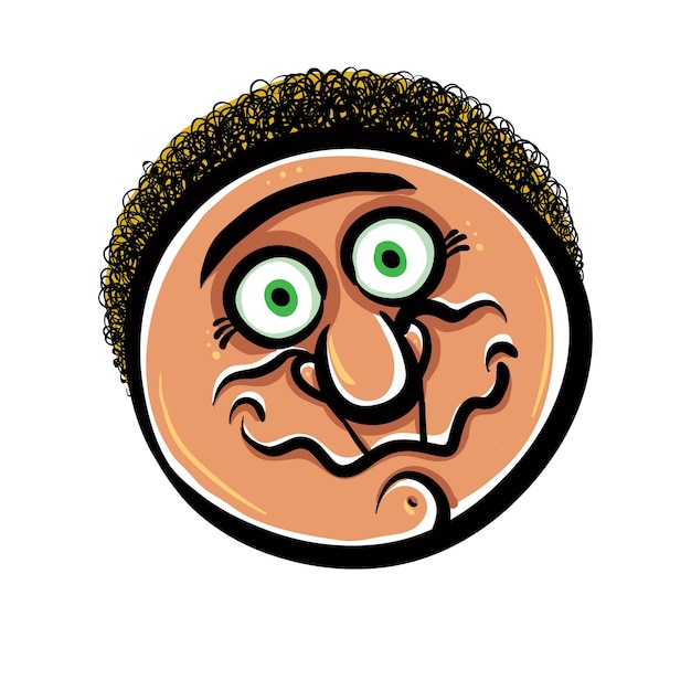 Ilustración vectorial de caricaturas divertidas